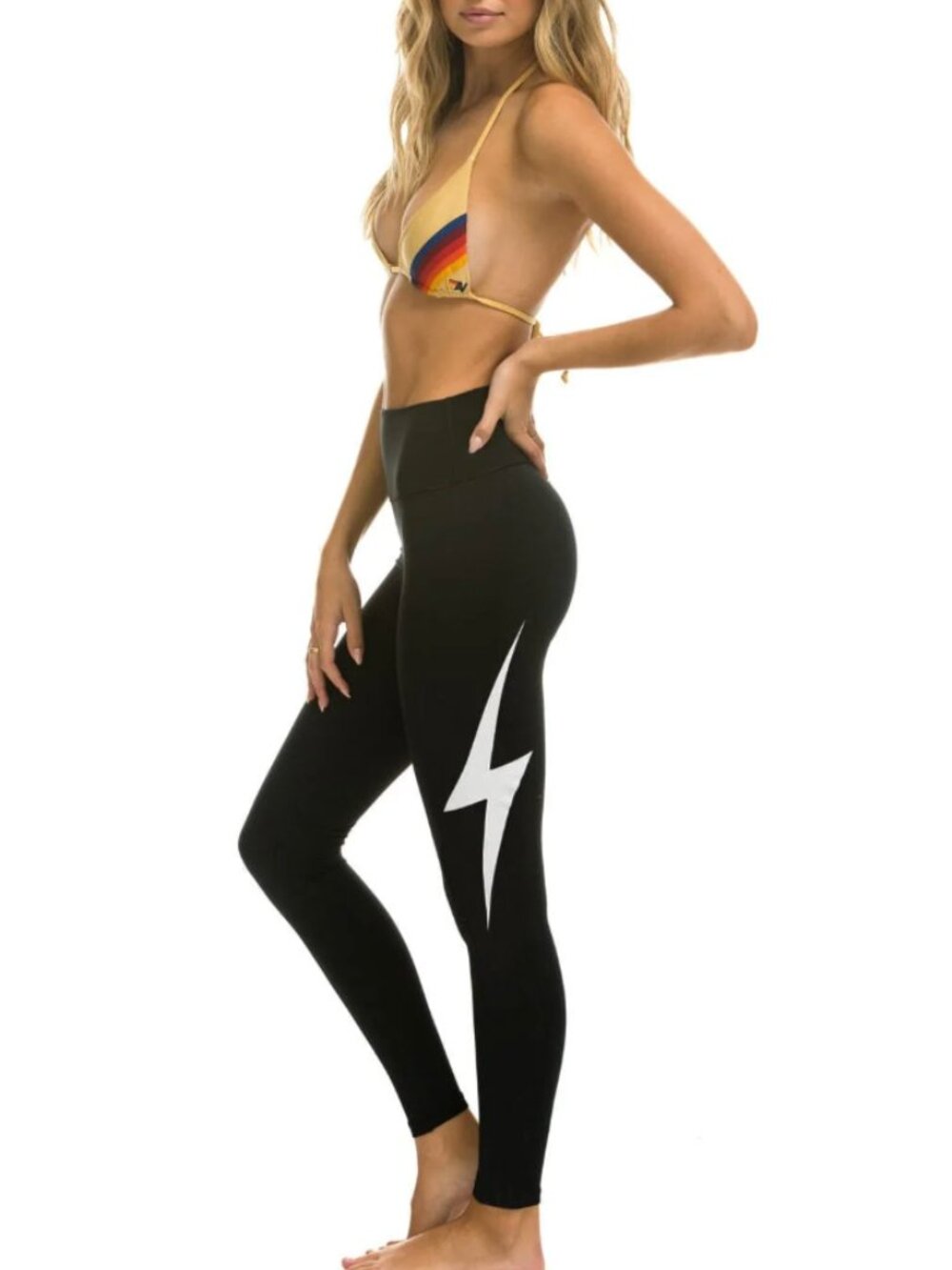 AVIATOR NATION, Full Length Hi-Rise Bolt Legging